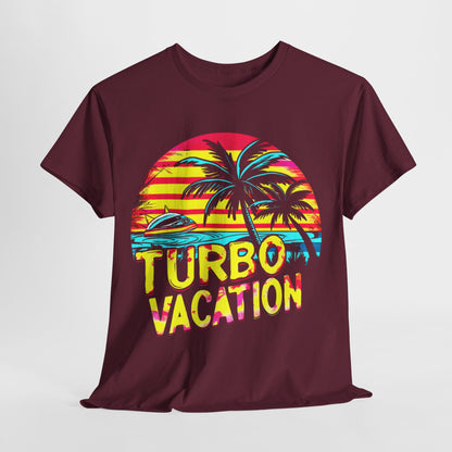 TURBO Vacation T-Shirt – Bold Retro Graphic Tee for Adventure Seekers