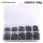 Fishing Tackle Set With Barbed Hooks