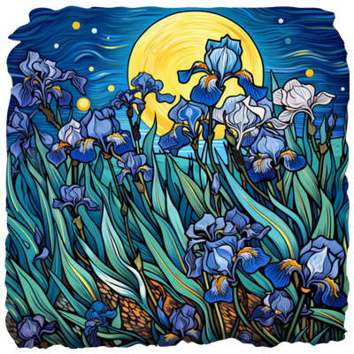 Van Gogh's style collection: Irises in Van Gogh's Style