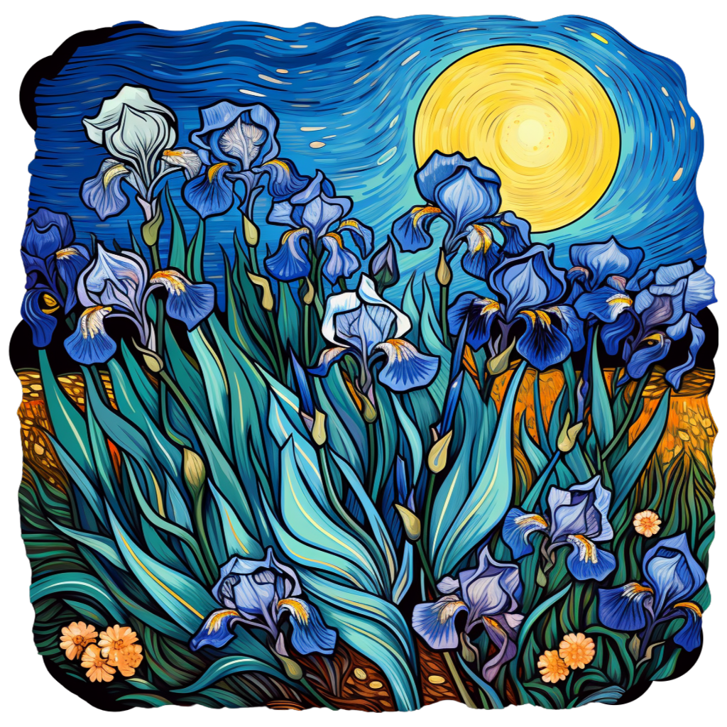 Van Gogh's style collection:  Irises