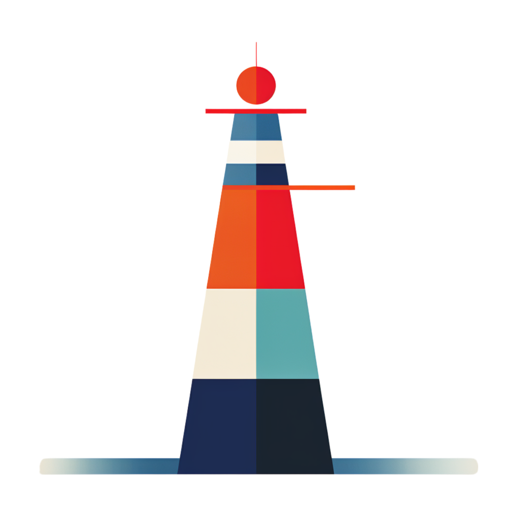 Maritime art collection: Abstract Lighthouse