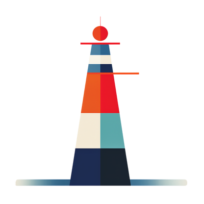 Maritime art collection: Abstract Lighthouse