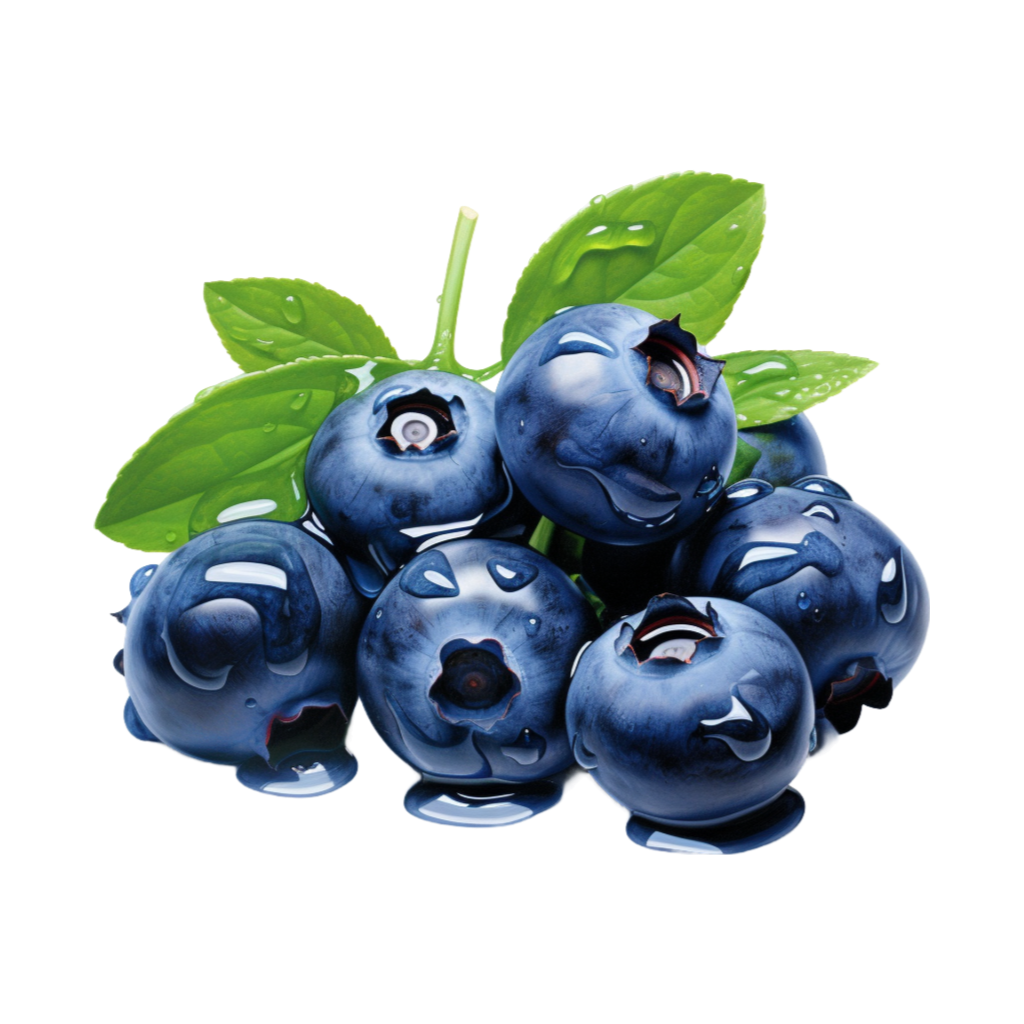 Sweet fruits collection: Blueberries pile