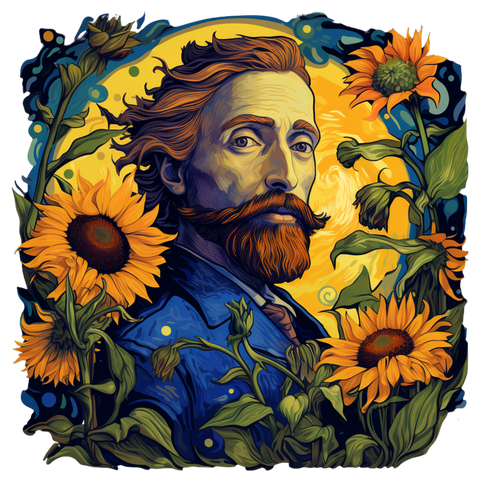 Van Gogh's Persona Style flowery design