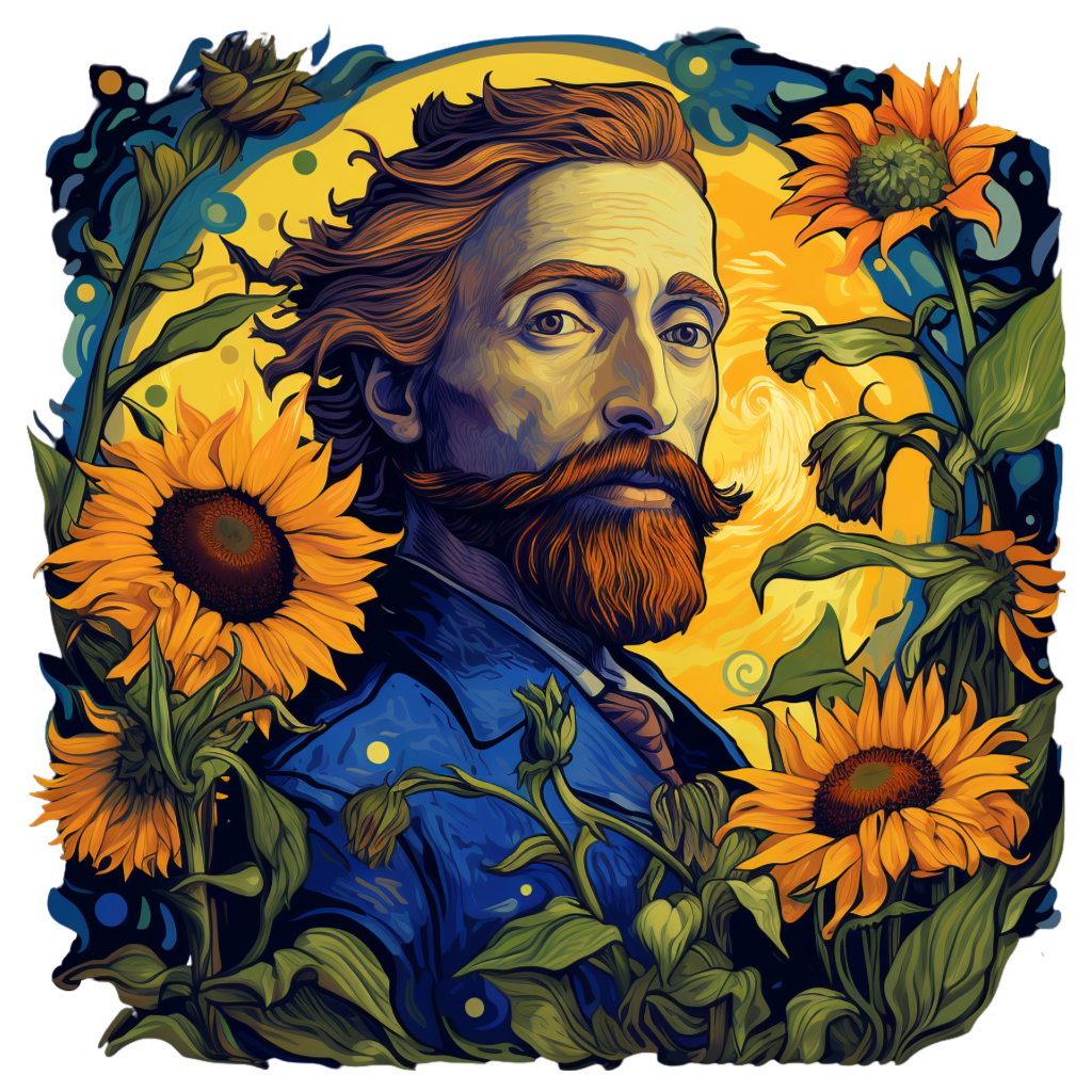 Van Gogh's Persona Style flowery design