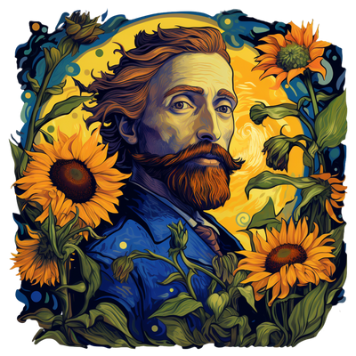 Van Gogh's Persona Style flowery design