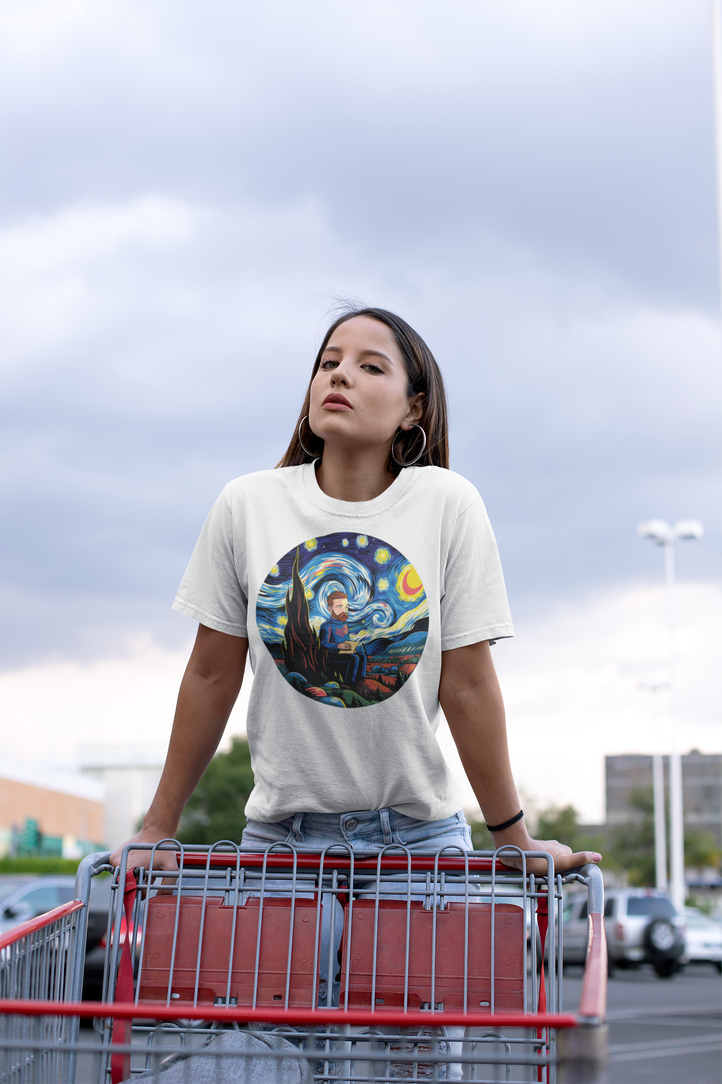 Van Gogh himself inside his famous starry night. Exclusive!