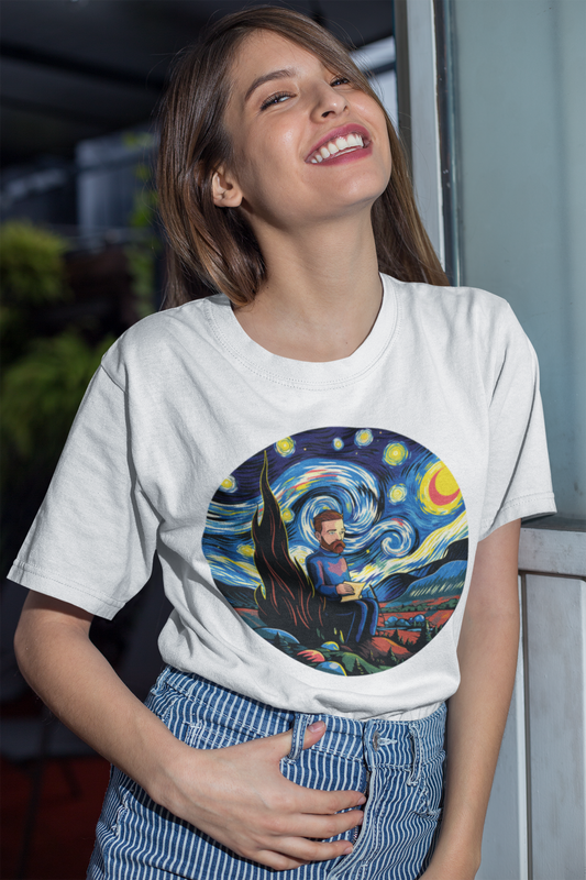 Van Gogh himself inside his famous starry night. Exclusive!