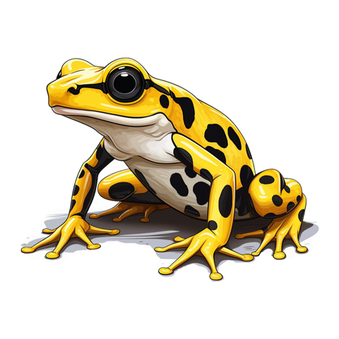 Super frogs collection: Yellow toxic dart frog