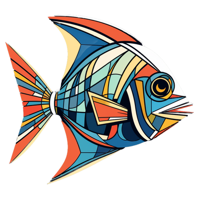 Fishy art collection: Graphical art fish