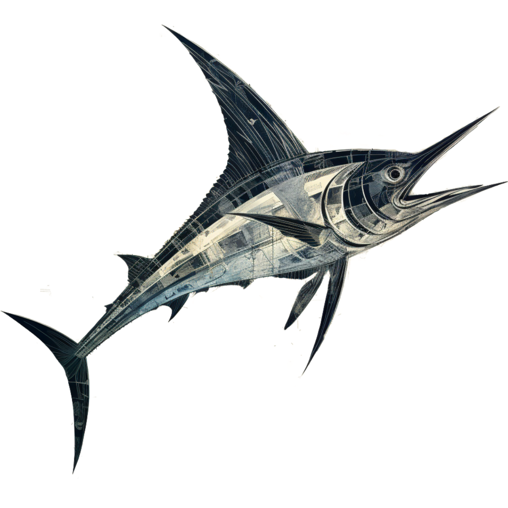 Fishy art collection: Majestic Marlin