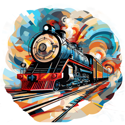 Mechanical designs collection: Vintage locomotive