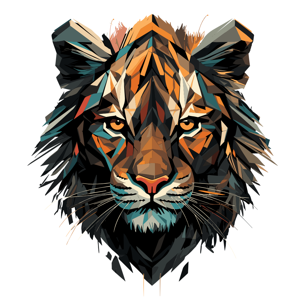 Big cats collection: Magnificent tiger graphic