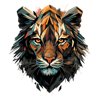 Big cats collection: Magnificent tiger graphic