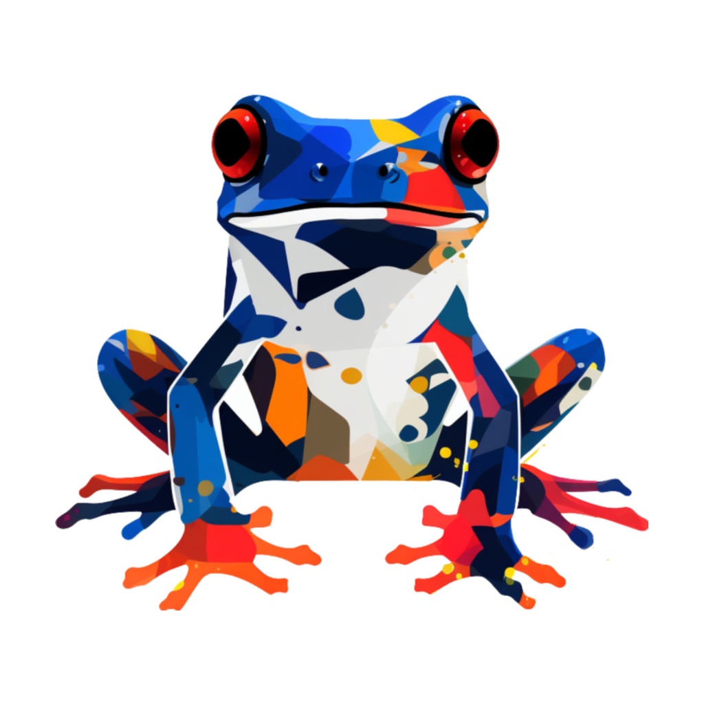 Super frogs collection: Graphical dart frog
