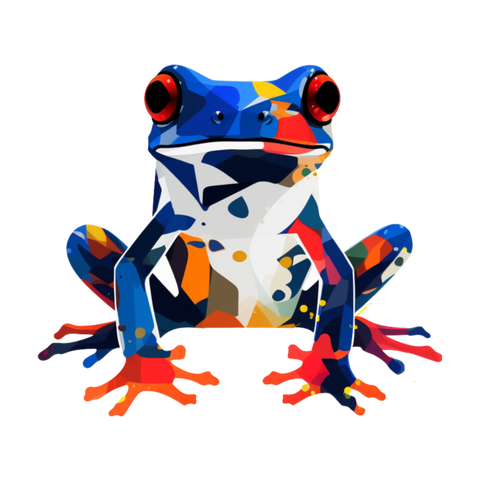 Super frogs collection: Graphical dart frog