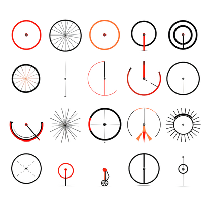 Graphical art collection: Evolution of wheel