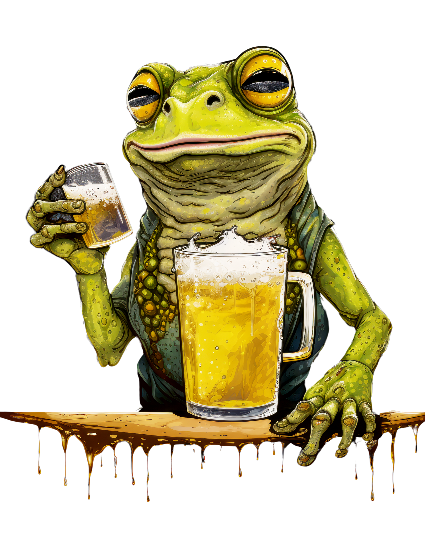 Super frogs collection: Frog with beer