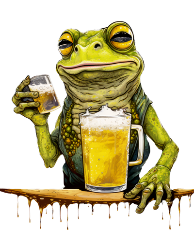 Super frogs collection: Frog with beer