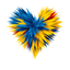 Hearts collection: Spikey Spirit of Ukraine Heart