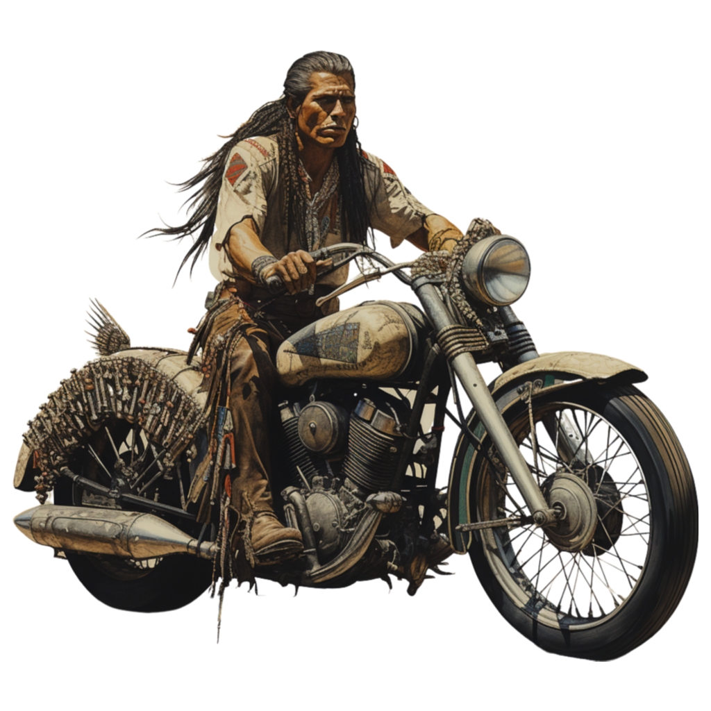 Apache Indian Old School Biker