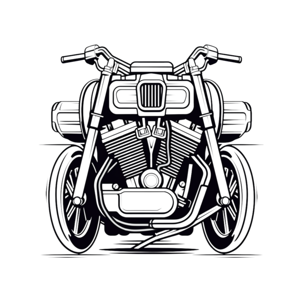 Ai gone wrong collection: Strange V-twin line art