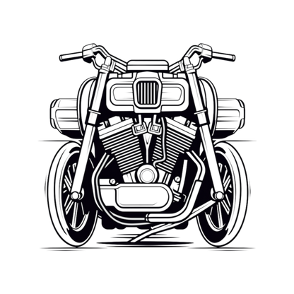 Ai gone wrong collection: Strange V-twin line art