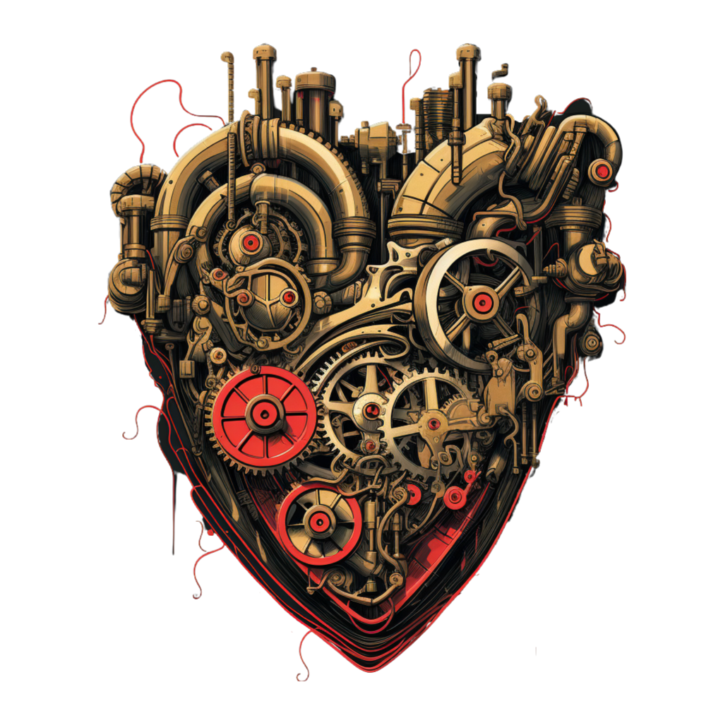 Hearts collection: Steam punk style mechanical heart