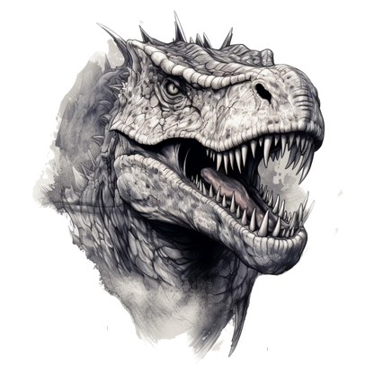 Dinosaurs collection: T-rex in Black and White