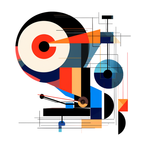 Graphical art and suprematism collection: Gramophone