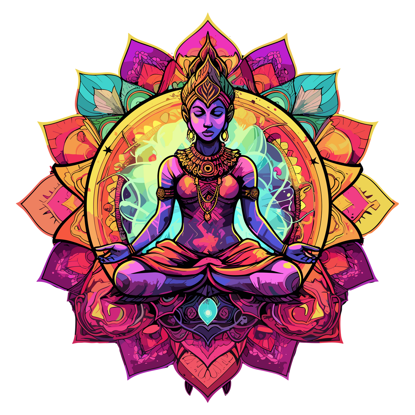 Art Mantra collection: Power chakra spirit