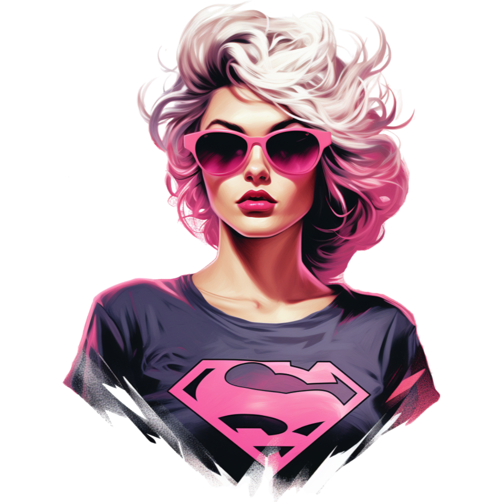 Blonde ambition collection: Anti blonde super girl in pink