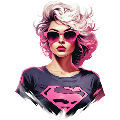 Blonde ambition collection: Anti blonde super girl in pink