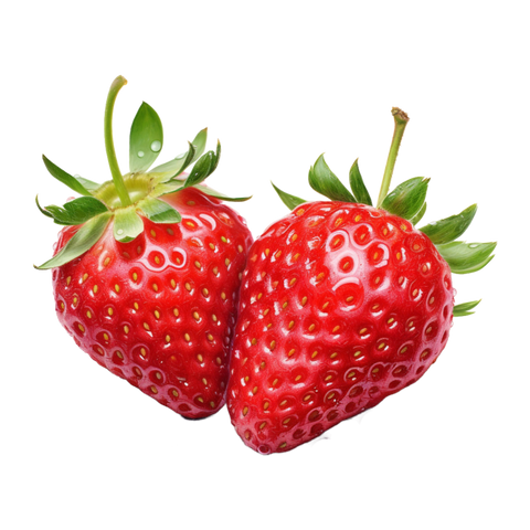 Sweet fruits collection: Pair of Ripe Strawberries