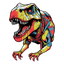 Dinosaurs collection: T-rex in color