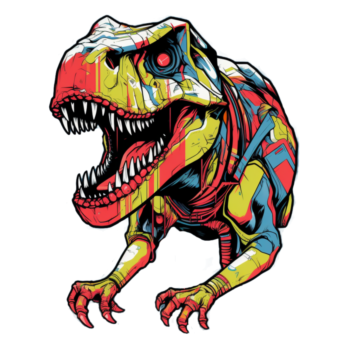 Dinosaurs collection: T-rex in color