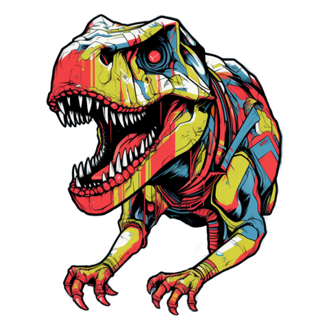 Dinosaurs collection: T-rex in color