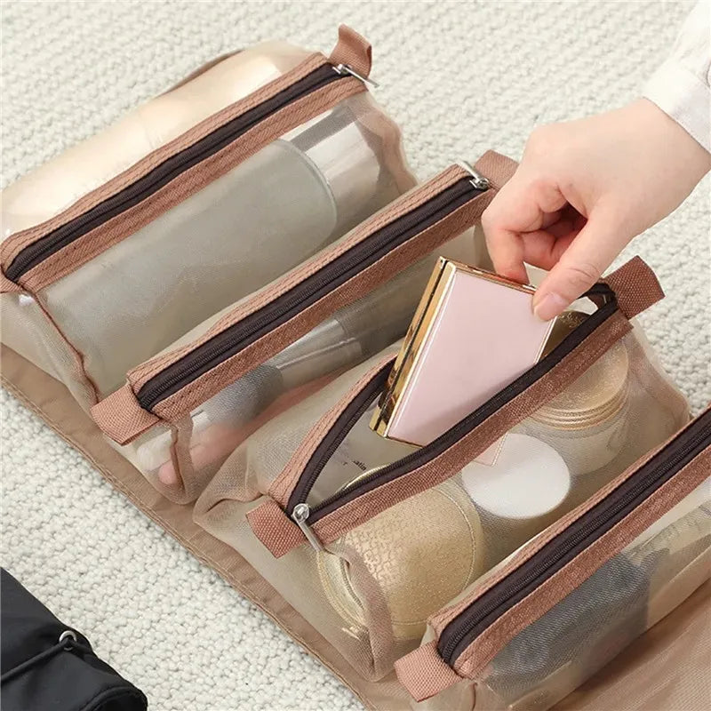 4Pcs in 1 Portable Cosmetic Travel Bag