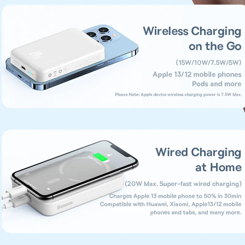 Magnetic Power Bank with Stand and Fast Charging