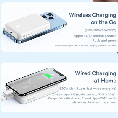 Magnetic Power Bank with Stand and Fast Charging