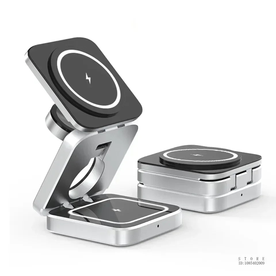 30W 3 In 1 Magnetic Wireless Charger Stand