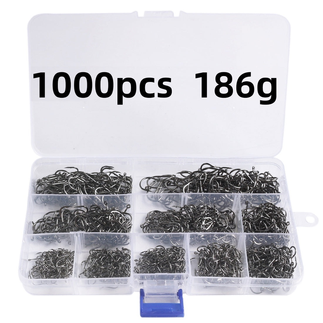 Fishing Tackle Set With Barbed Hooks