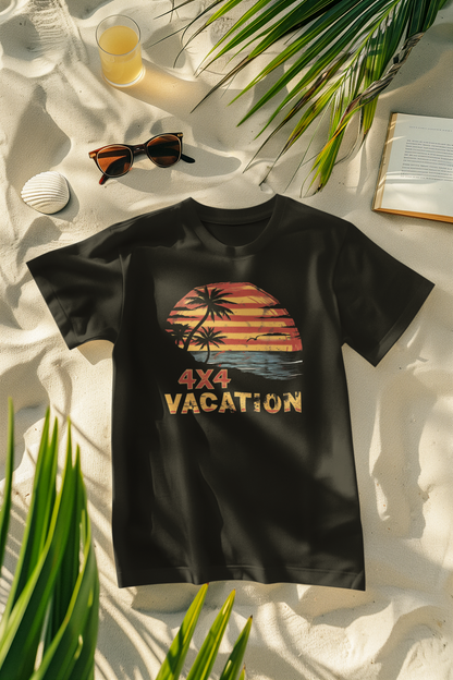 "4x4 Sunset Vacation Adventure T-Shirt – Ride Into the Horizon"