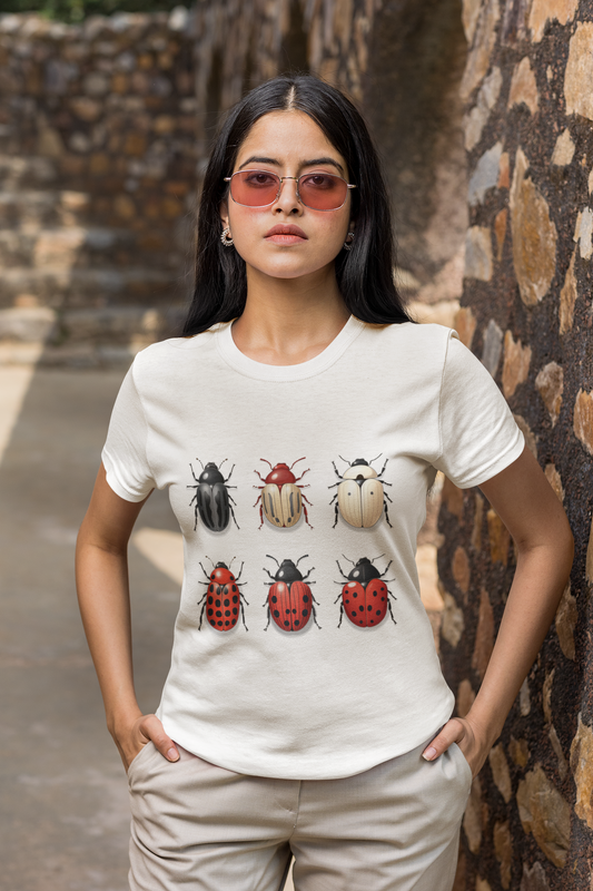 Amazing insects collection: Six Ladybugs