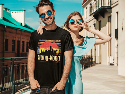 Hong Kong Skyline T-shirt – Iconic Tourist Destination Souvenir Tee