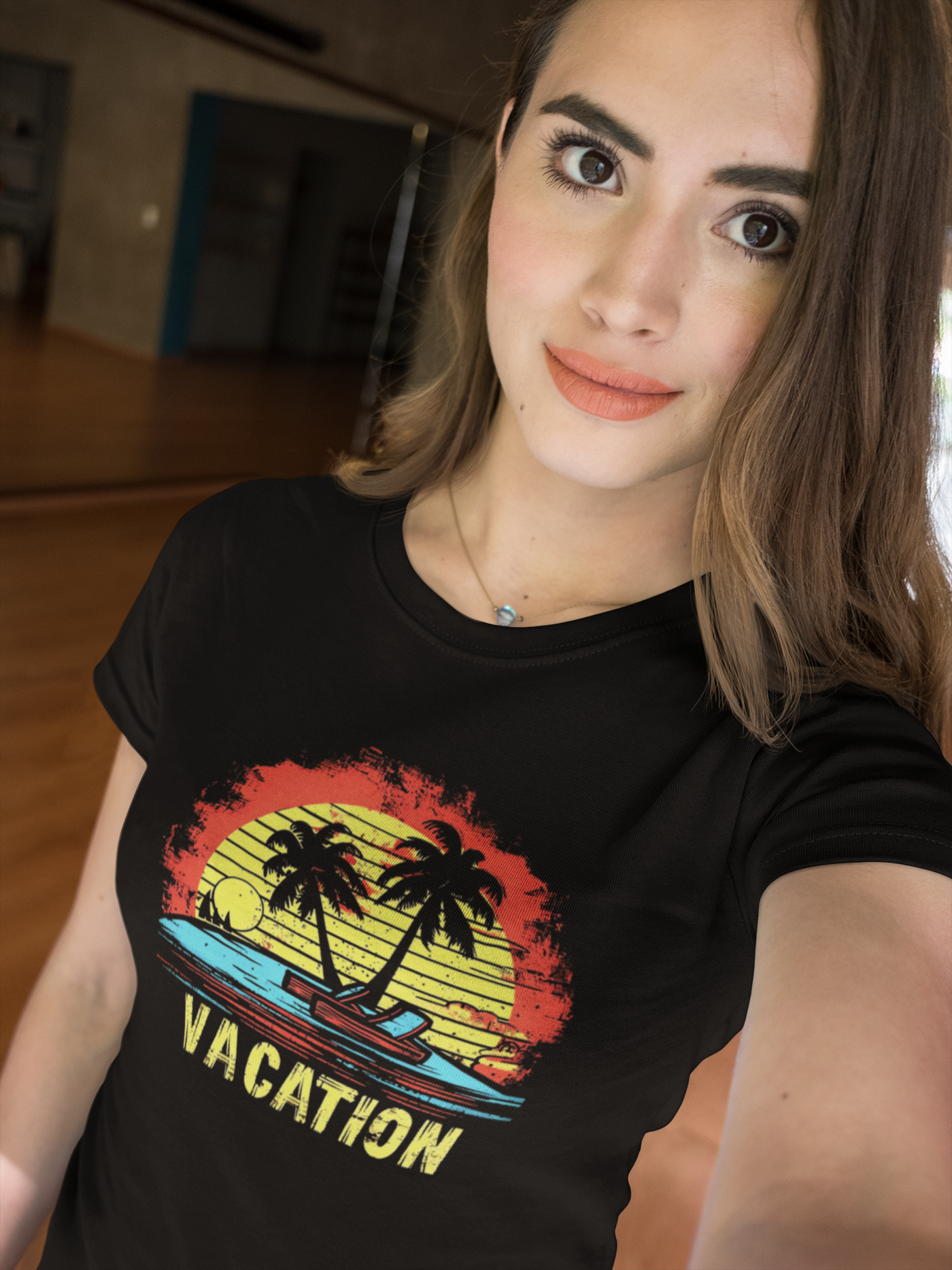 Sunset Vacation Island T-Shirt – Tropical Paradise Vibes