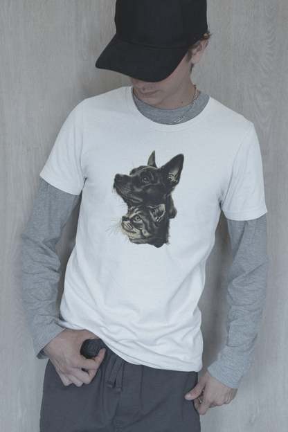 Cat and Dog T-shirt design