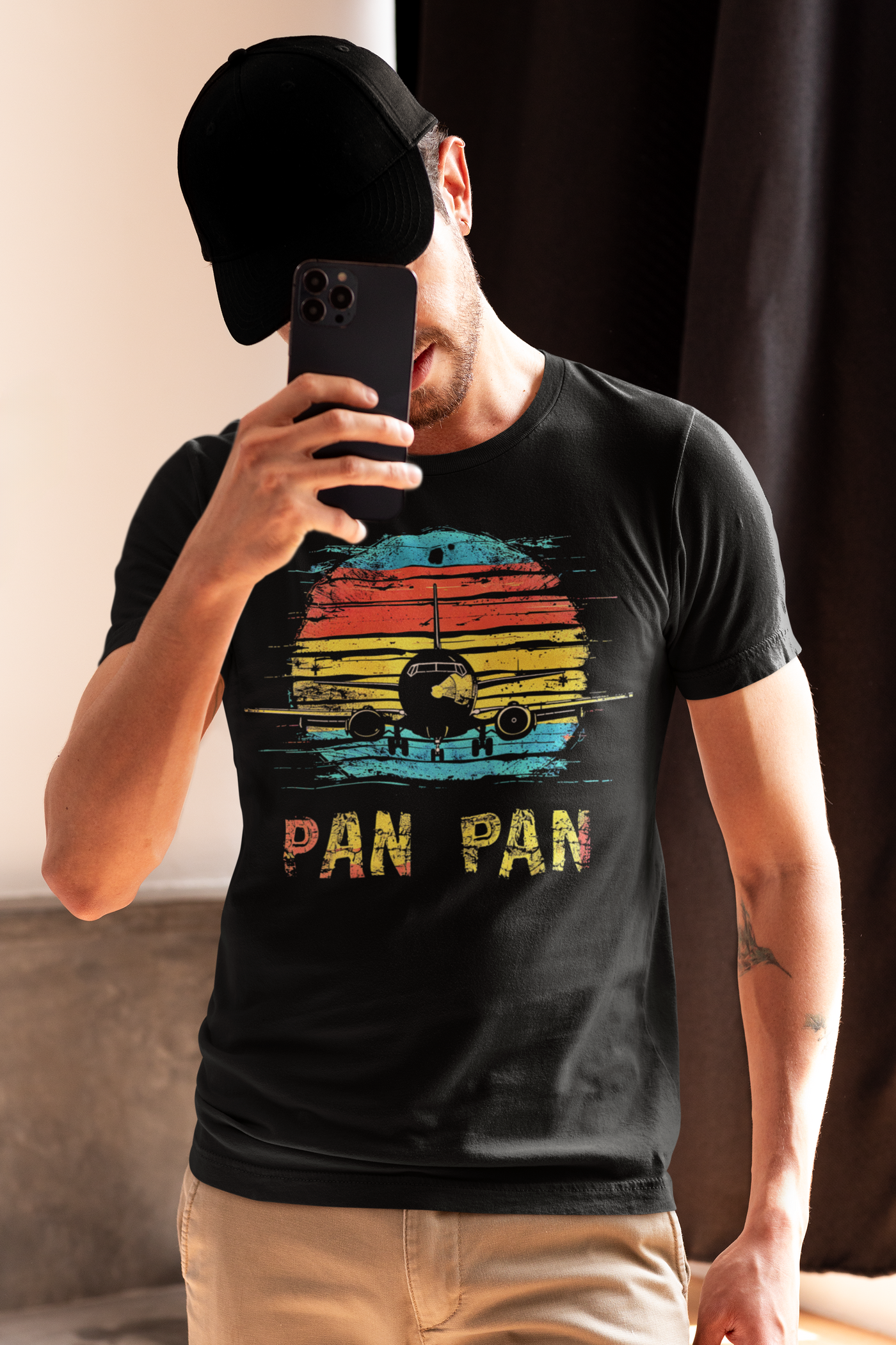 "Pan-Pan Aviation Callout" Emergency Graphic T-shirt