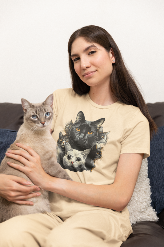 Pile of Funny Cats T-shirt design