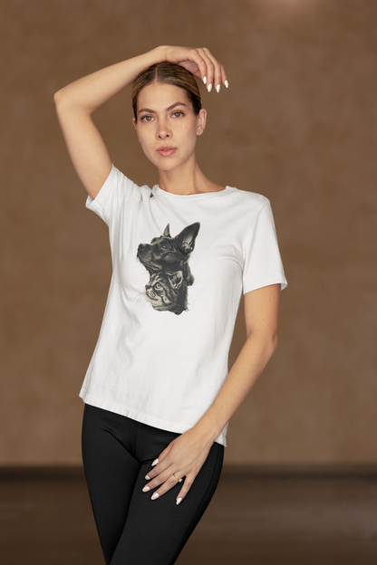 Cat and Dog T-shirt design